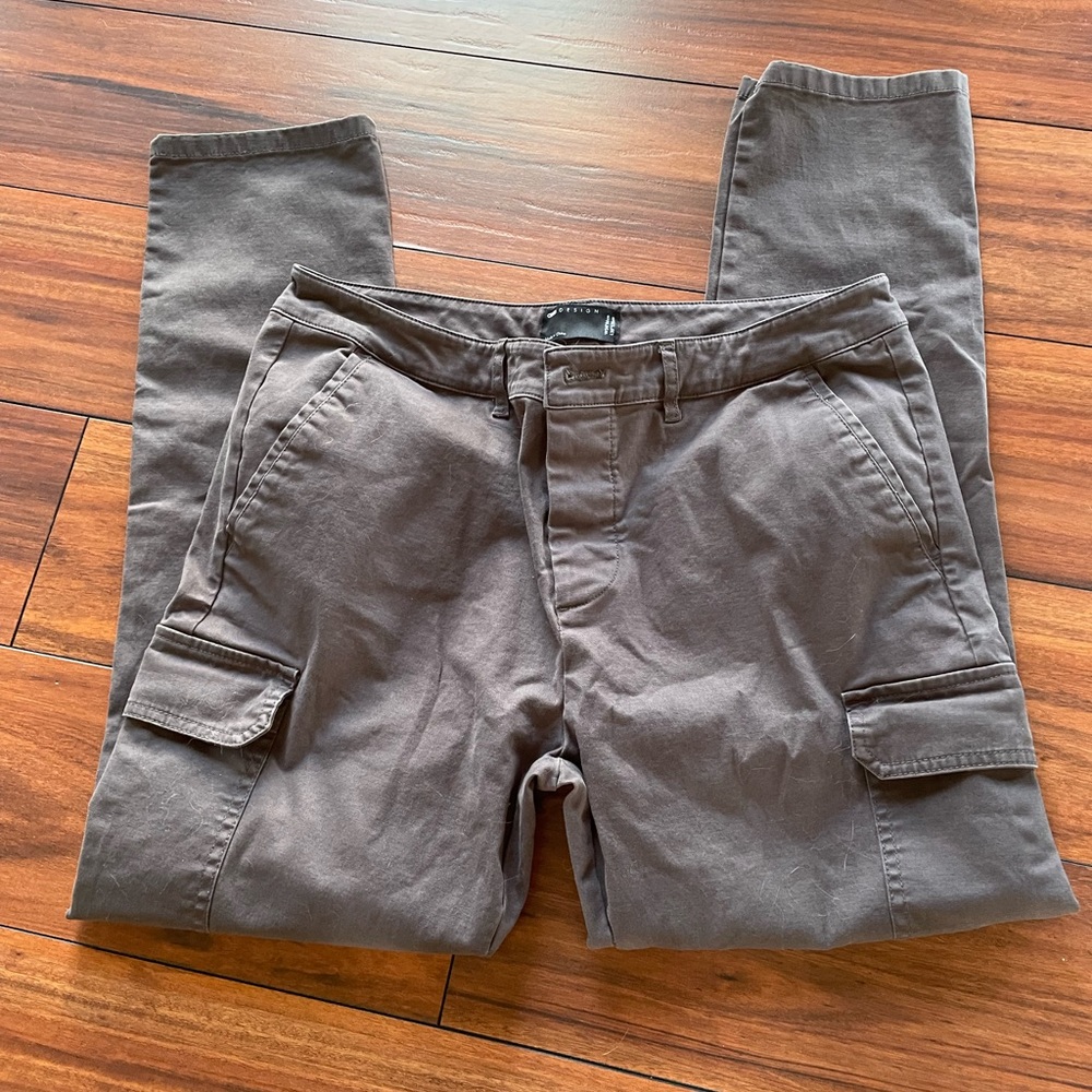 ASOS Brown/greyish 34/30 EUC cargo skinny chino